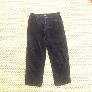 Urban Outfitters Cropped Navy Corduroy Pants